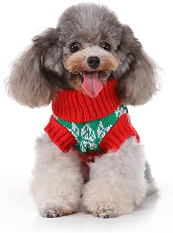 אורנוס חתול כלב חמוד סוודר חג מולד מכוער, סוודר סרוג איילים של אייל חיית מחמד תלבושות חמות לחג （xxl גודל）
