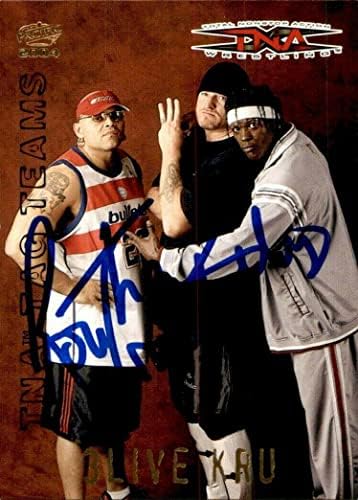 רון האמת רצח חתום 2004 כרטיס TNA פסיפיק מספר 3 WWE R -Truth - כרטיסי היאבקות חתימה