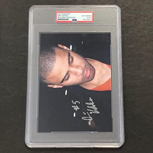 IME UDOKA חתום תמונה PSA/DNA SLABED BOSTON CELTICS מכוסה - תמונות NBA עם חתימה