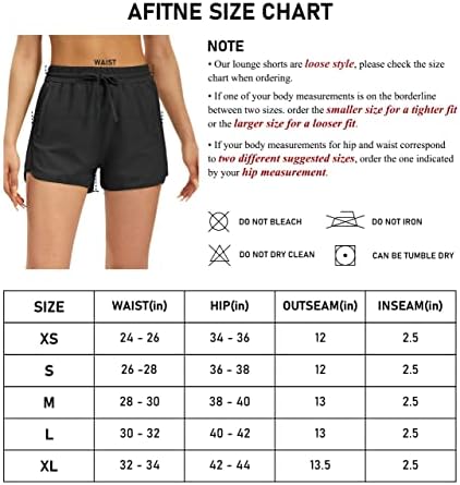 אימון טרקלין לנשים Afitne מכנסיים קצרים 4 כיוון מתוח רופף בכושר יוגה מכנסיים קצרים