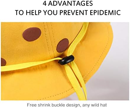 כובע מגן פנים מלא לילדים אנטי-סאליבה, כובע דייג אנטי- UV מתכוונן, כיסוי הגנה מפני פנים אטום לרוח
