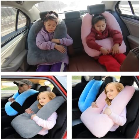 FHSGGP כרית נסיעות כרית נסיעות כרית למושב האחורי של כרית רכב לרכב לילדים חפץ ישן המתאים לטיולי למרחקים ארוכים