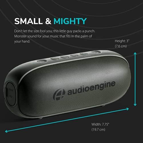AudioEngine 512 רמקול Bluetooth נייד - מערכת מוזיקה חיצונית - רמקולים אלחוטיים של Bluetooth, רמקול
