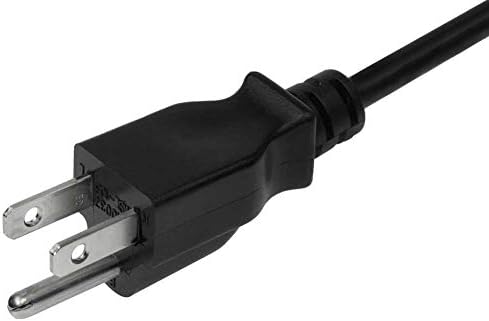 C&E מחשב/צג כבל חשמל 14AWG NEMA 5-15P עד C13, 10 אמפר 3 רגל שחור