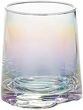 ויסקי זכוכית צבעוני זכוכית כוס מים אדווה עבה תחתון קריסטל זכוכית שתיית זכוכית מיץ זכוכית ויסקי זכוכית מיושן