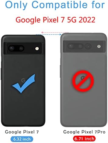 HXY מיועד לכיסוי טלפון פיקסל Google 7 2022, נוזל דק סיליקון גומי אטום הלם כיסוי עם רצועת כף היד רך אנטי-סקרט