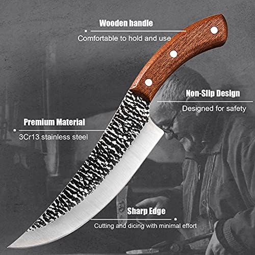 סכין Cleaver בשר WXCOO, סכין קליבר מזויף בגודל 7 אינץ