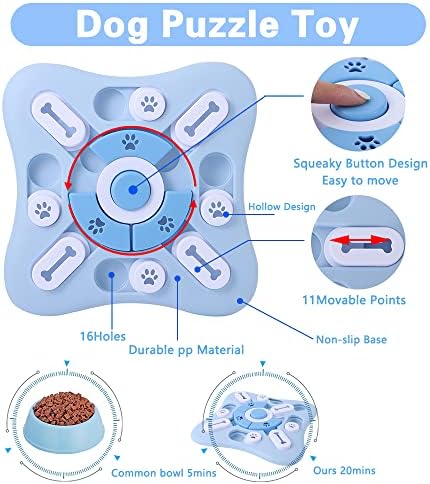 צעצועים של פאזל כלבים לכלבים בינוניים קטנים, צעצועי משחק פאזל אינטראקטיביים לאילוף גורים אימוני