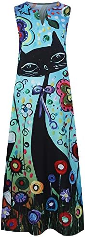מסיבת שמלות לנשים 2023 בציר פרחוני ארוך מקסי שמלת קיץ מזדמן זורם שמלה פרחוני הדפסת שרוולים שמלה