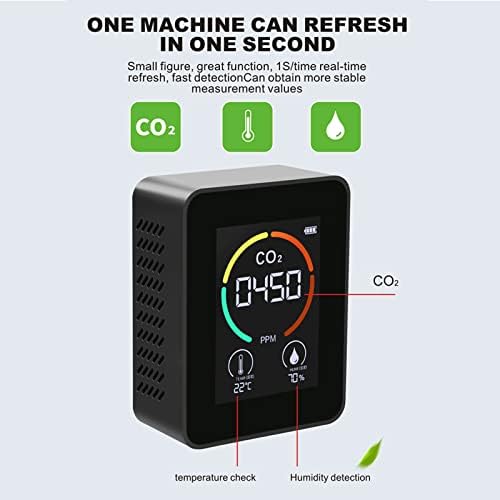 מטר CO2, אזעקה אוטומטית חיישן TVOC חיישן אוויר צג דיוק גבוה עבור Office