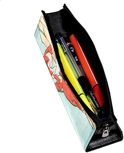 מארז עיפרון גרוטקר, כיס עפרון, מארז עט, כיס עט, כיס עיפרון קטן, דפוס נוף צפרדע קרפיון