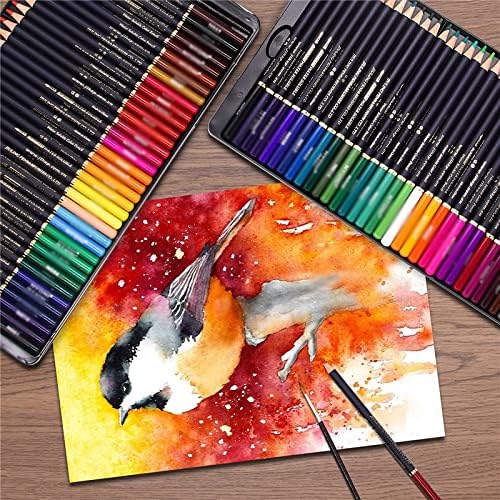 עפרונות צבעי מים SXNBH עפרונות ארט ברזל עיפרון צבעוני 72 100 צבעים עפרונות מקצועיים לציור ציוד