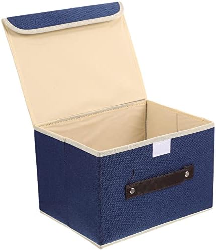 קופסאות Zerodeko אחסון בגדי אחסון מארגן מארגן פחים מכולות עם מכסה פחי אחסון הניתנים לערימה קופסת