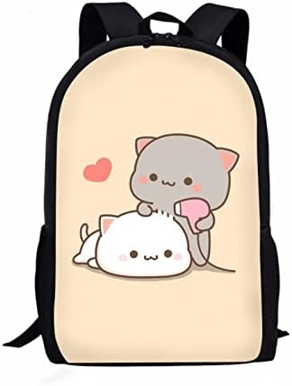 הויאקונג חתול חמוד בנות חזרה חבילות בז ' מזדמן תרמיל בית ספר תרמיל קל משקל ילקוט לנשים בנות מחברת תיק