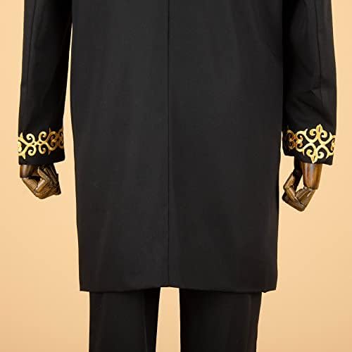 חליפה אפריקאית לגברים מעיל ומכנסיים 2 חתיכה סט דאשיקי בלייזר עם מטפחת באזין ריש קפטן חתונה ערב