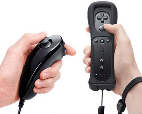 בקרים מרחוק עבור Wii, Yudeg Wii Constracts Remote ו- Nunchuck עם מארז סיליקון עבור Wii ו- Wii u