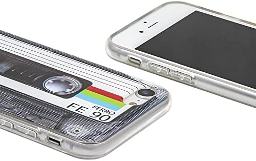Stinfiztol רטרו קלטת קלטת שנות ה -80 סוג טלפון כיסוי אחורי רך תואם לאייפון 7 iPhone 8 iPhone SE 2020/2022
