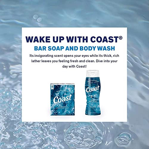 חוף מרענן דאודורנט סבון בר-24 ברים - עבה עשיר קצף עלים שלך גוף תחושה אנרגיה ונקי - קלאסי פסיפיק