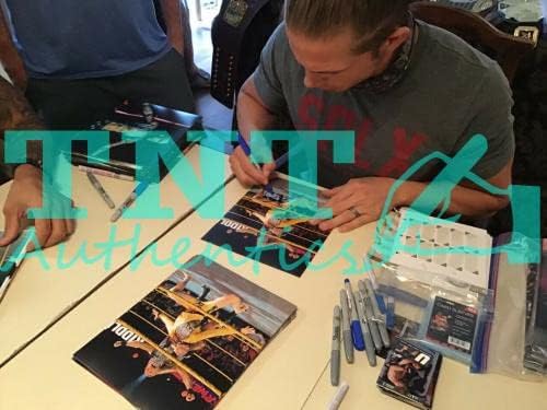 משקולות ברוזר מאט רידל פיט דאן חתום WWE NXT TAG CHAMPS 8X10 צילום 6 JSA - תמונות UFC עם חתימה