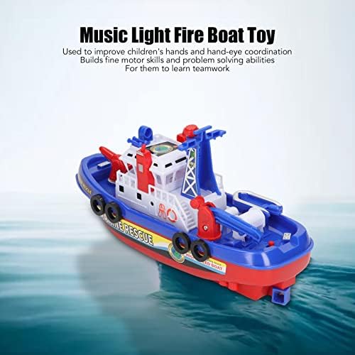 סירת צעצוע של אמבטיה צפה, ספינת צעצועים המופעלת על ידי סוללה לילדים, צעצוע בריכה לילדים מדליק סירת צעצועים