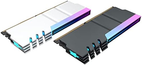 מחשב Latwne DDR4 DDR5 5V Argb Sync Radiator Radiator PC RGB RAM צבעוני קירור קירור קירור קירור שריון כסף לבן