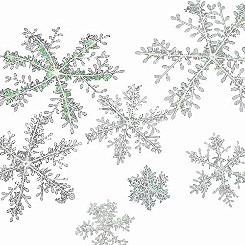 סוטולן 36 חתיכות של לבן פתיתי שלג חורף לבן פתית שלג קישוט קישוטי חג המולד קישוט אביזרי מתאים פתית שלג ספקי