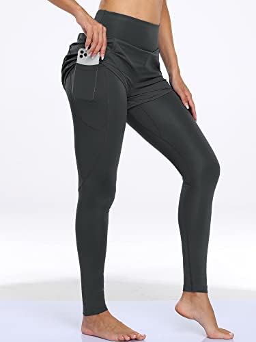 מכנסי יוגה לנשים של נלוס בקרת בטן חותלות באימון מותניים גבוהות עם 2 כיס