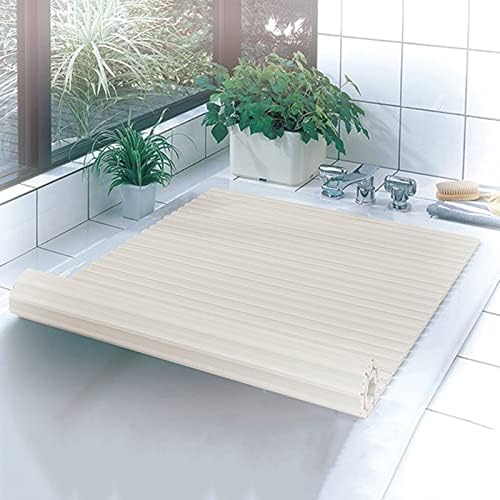 מגש אמבטיה של פנגפנג פנגפי, מכסה אמבטיה של תריס לבן מתקפל, לוח רחצה אטום לחדר אמבטיה, מתאים לרוב האמבטיות,
