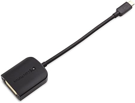 ענייני כבלים USB C ל- DVI מתאם בשחור - Thunderbolt 4 / USB4 / Thunderbolt 3 Port התואם ל- MacBook Pro, Dell