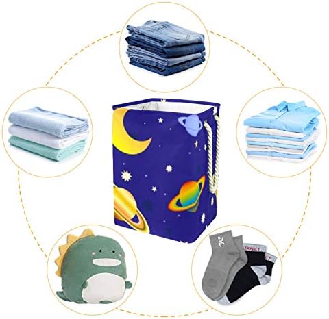 כוכב הלכת ירח פתית שלג 300 ד אוקספורד עמיד למים בגדי סל גדול כביסה סל עבור שמיכות בגדי צעצועים בחדר שינה