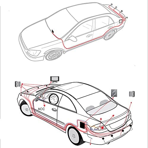 4 חיישני חניה ערכת רכב רכב אוטומטי רכב הפוך מראד רדאר מערכת זיהוי מרחק למרחק LCD מרחק תצוגת קול אזהרה)