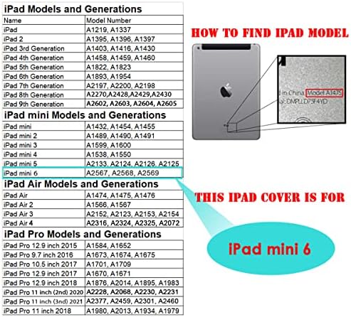 עבור iPad Mini 6, IPAD MINI דור 6, כיסוי מארז הפוך, A23786 Blue Sky Beach כוכב ים 23786