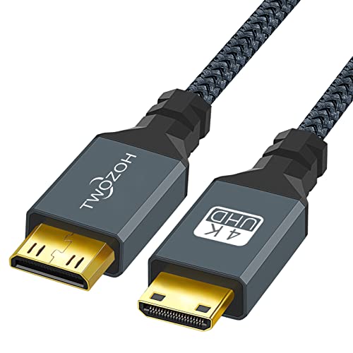Twozoh mini hdmi to mini hdmi כבל, מיני Hdmi זכר למיני HDMI כבל זכר, HDMI מיני זכר לחוט זכר תמיכה 3d