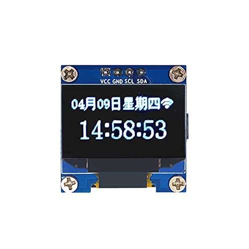 Esp8266 מודול שעון WiFi 0.96 אינץ 'OLED LCD מסך תצוגת ESP-12F DIY מזג אוויר תחזית IIC I2C ממשק 5V ESP12F עבור