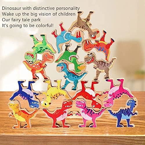 דינוזאור ערימת צעצוע של צעצוע של חיות מעץ חינוך לילדים חינוך דינו חינוך צעצועים, המשמשים בצעצועי מונטסורי לילדים