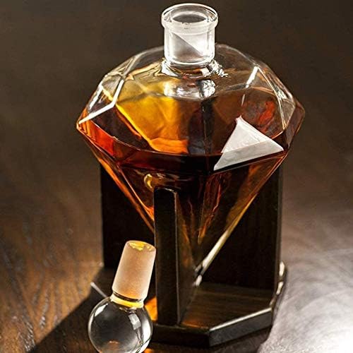 Depila Wiskey Decanter, Decanter יין זכוכית יהלום יצירתי, למשקאות חריפים, סקוטש, רום, בורבון, וודקה -1000