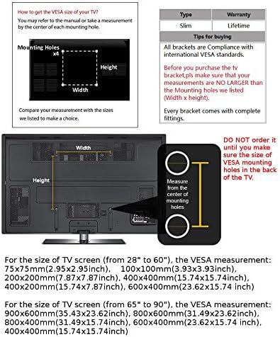 CK Global Global Profile Tilt Tilt Tilt Slacket Mountet עם רמת רוח מובנית לדגם TV 50 אינץ 'של LG: