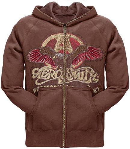 Aerosmith - לוגו נשר קפוצ'ון רוכסן פרימיום