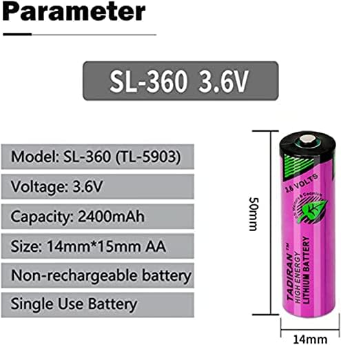 SL-360 TL-5903 2400mAh 3.6V PLC סוללה לסימנס S7-400 6ES7971-0BA00 ולגבי TADIRAN TL-5903