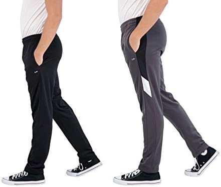 מכנסי טרנינג אקטיביים של ג ' וג ' ר טריקו 2 מארז עם כיסים מכנסי מסלול לאימון ואימון