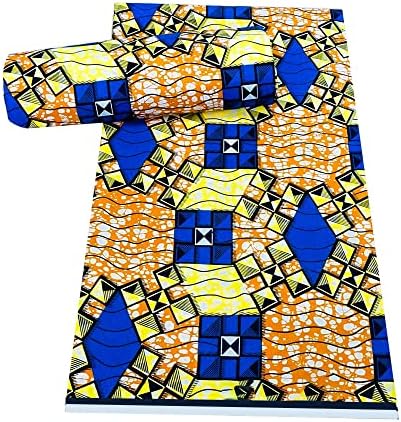 אפריקה בד על ידי חצר כותנה אפריקאי ניגרי הדפסי אנקרה שעוות בד שעווה אמיתית למסיבה שמלת 6 מטרים-אנקרה בד