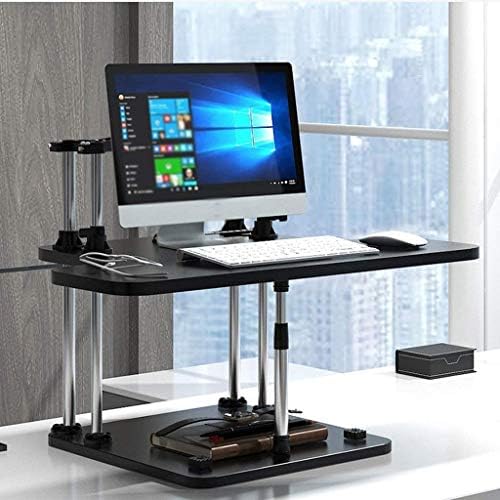 מחשב הרמת שולחן, שולחן עבודה מחשב צג התעצמות סטנד עם מתקפל תמיכה מחברת שולחן