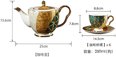 GGEBF עצם סין קפה סט מעודן כוס קפה קרמיקה קפה אחר הצהריים תה תה מתנת חתונה מתנה לחתונה