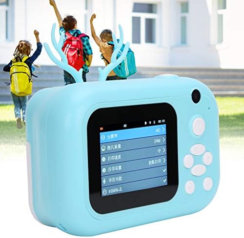 מצלמה לילדים, 2.4 אינץ 'מסך הגנת עיניים 1080 אינץ' מצלמה תרמית מדפסת דיגיטלית מצלמה דיגיטלית