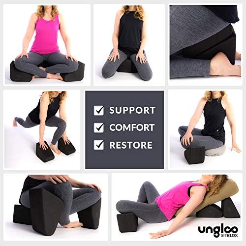 Ungloo Sitblox מדיטציה חסימת יוגה בלוק צפיפות גבוהה של EVA בלוק לתמיכה בירכיים ובברכיים