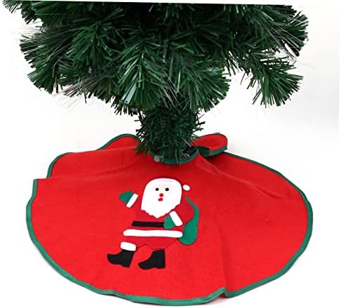 Toyandona 2 PCS חצאית עץ חג המולד חג המולד חצאית אדום עץ אדום עץ עץ עץ מחצלת עץ חג שמח חצאית עץ חג