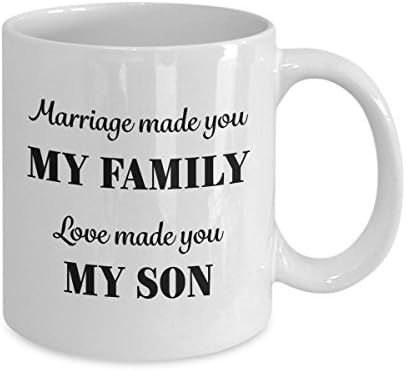 - נישואים גרם לך משפחה אהבה גרם לך שלי בן-חתן יום הולדת או חתונה הווה - 11 עוז לבן קרמיקה קפה כוס