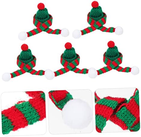 צעצוע חג המולד מיני כובע שחור צעיף לנשים ספקי צד מיניאטורי כובע עבור חג המולד יין קישוט חג המולד