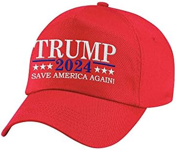 טראמפ 2024 כובע, דונלד טראמפ לחסוך אמריקה שוב אדום בייסבול כובע מתכוונן