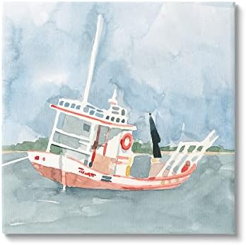 תעשיות סטופל סירות דיג סירת טיול ים כלי טיול בצבעי מים, עיצוב מאת אמה קרוליין